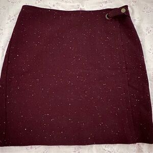 Banana Republic Burgundy Speckled Pencil Skirt